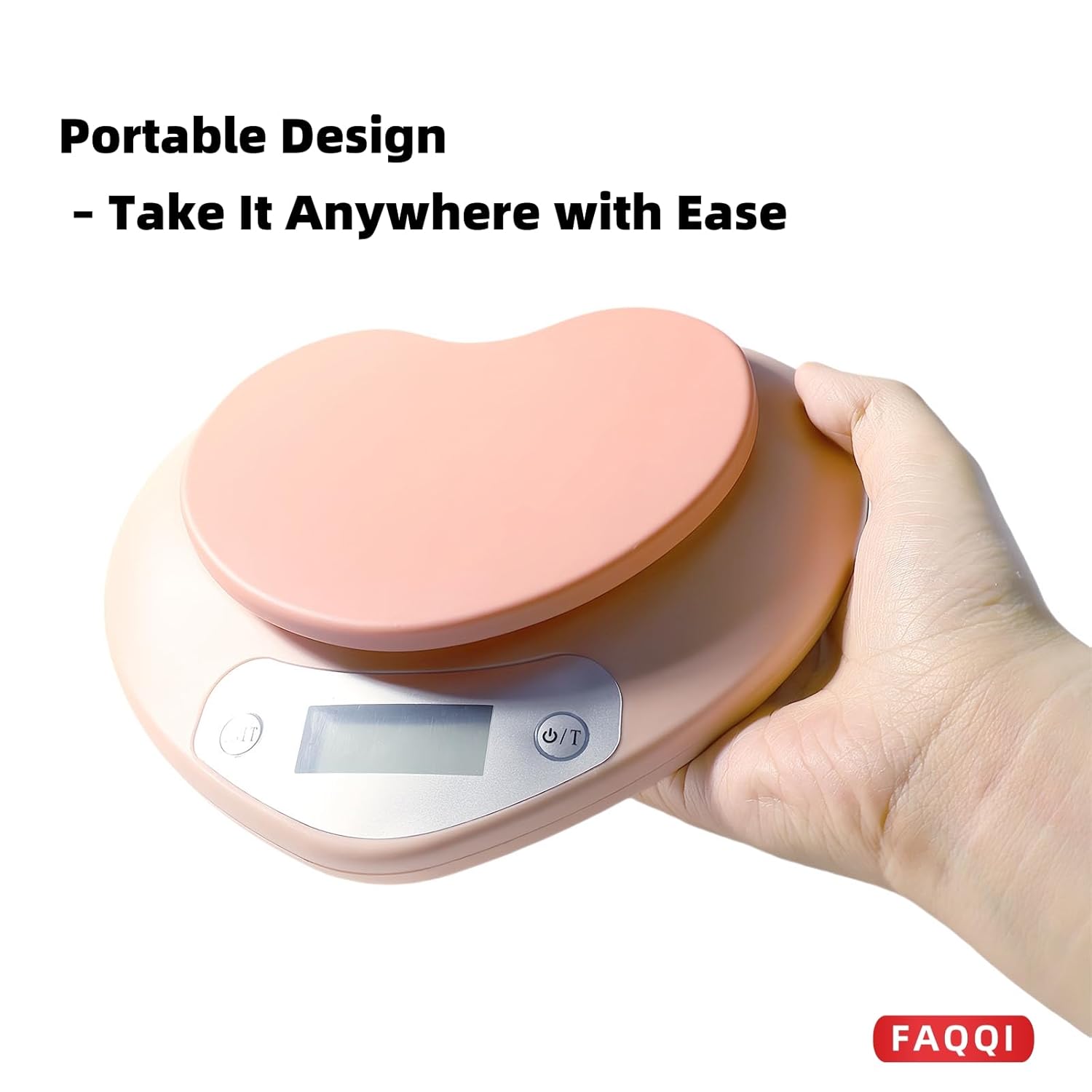 Pink Digital Food Scale with LCD Display, 11 Lb (5Kg) Capacity, 0.03 Oz (1G) Precision for Baking and Cooking 