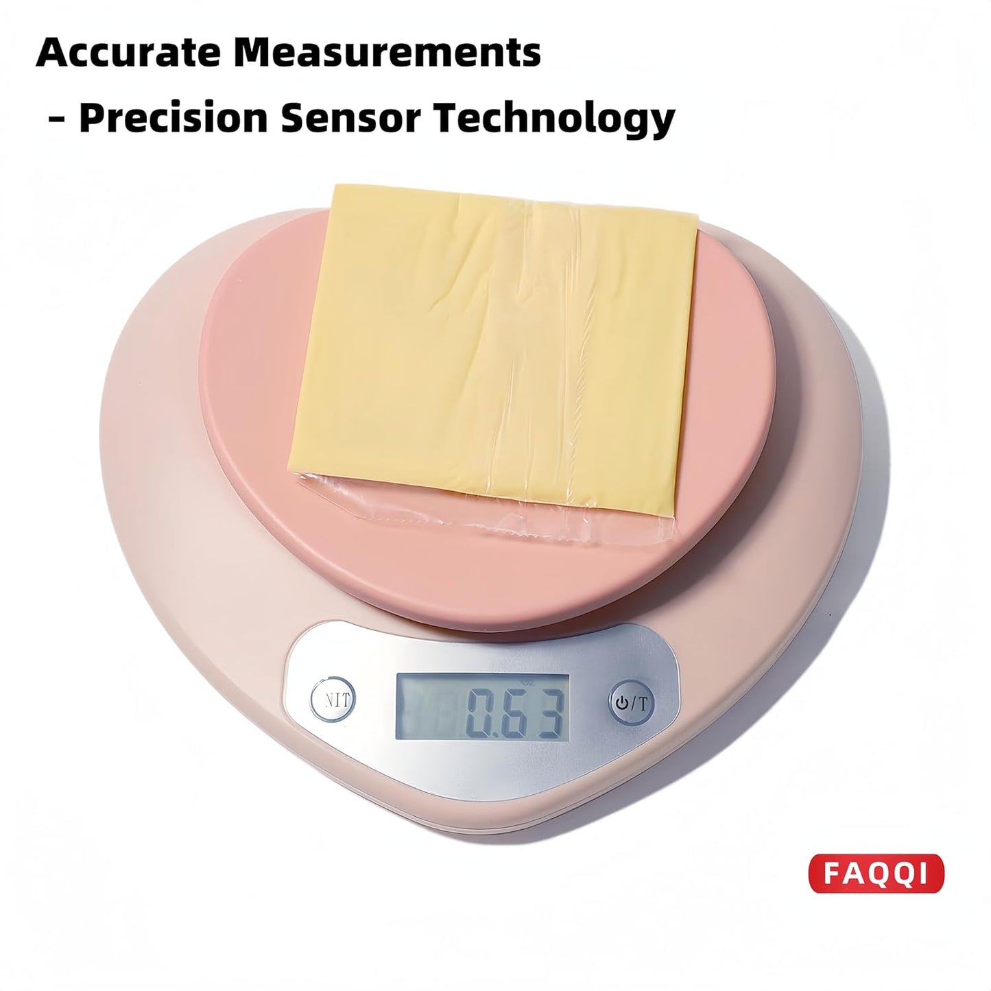 Pink Digital Food Scale with LCD Display, 11 Lb (5Kg) Capacity, 0.03 Oz (1G) Precision for Baking and Cooking 